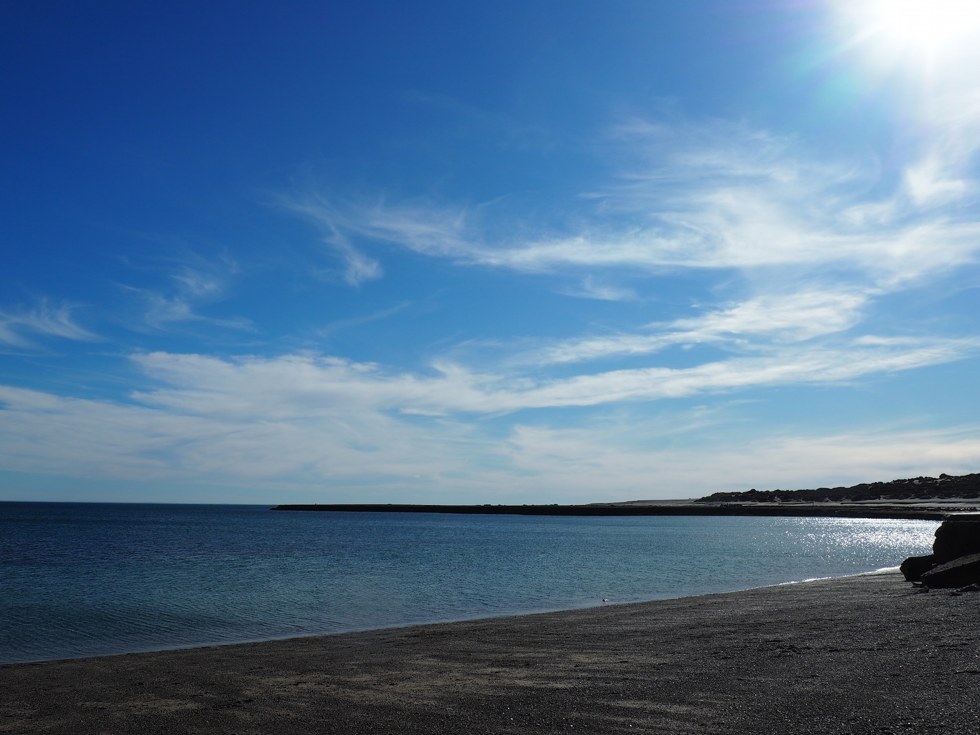 plage puerto piramides